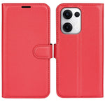 For Oppo Reno13 5G (Global) Case Litchi Texture Shockproof Leather Wallet Phone Cover