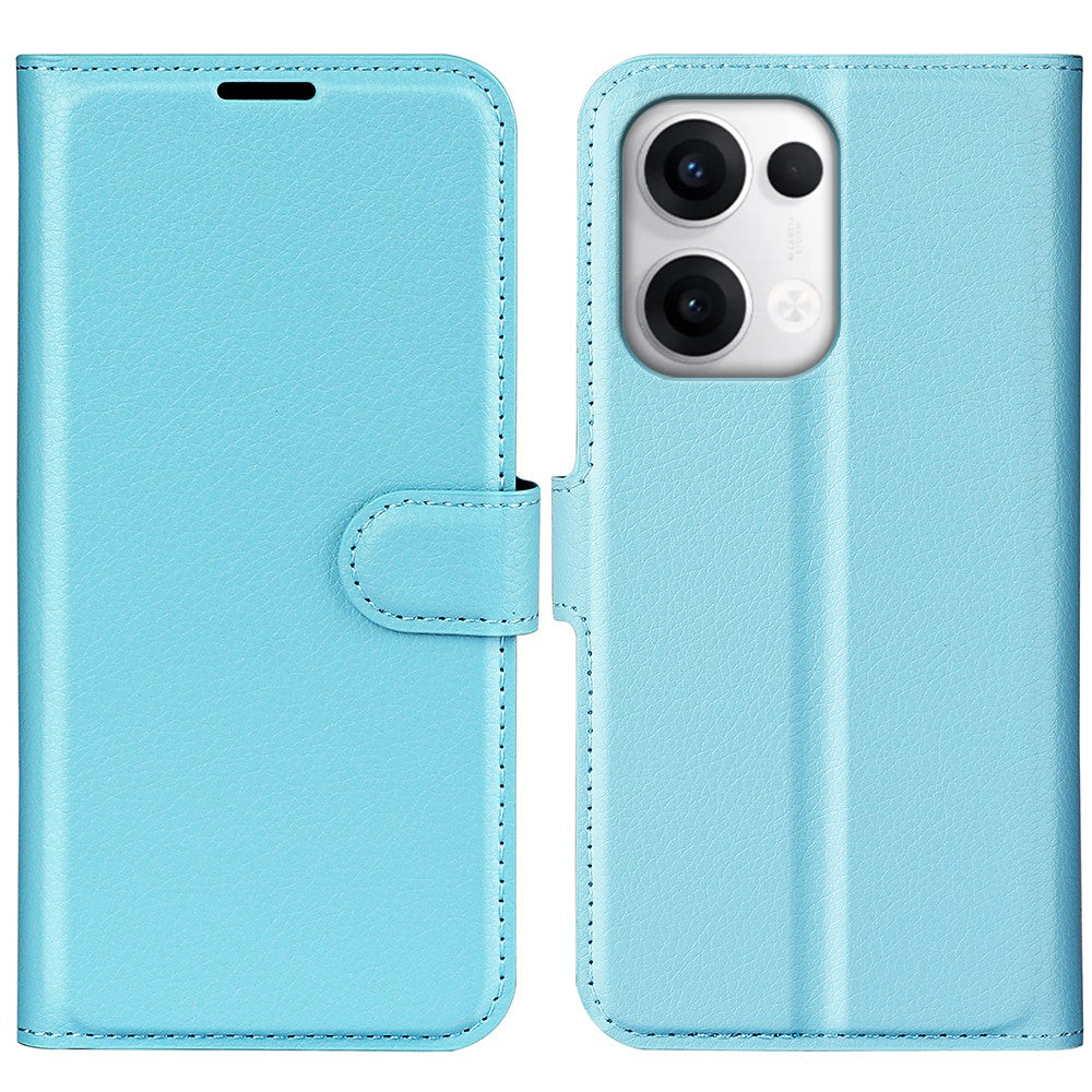 For Oppo Reno13 5G (Global) Case Litchi Texture Shockproof Leather Wallet Phone Cover