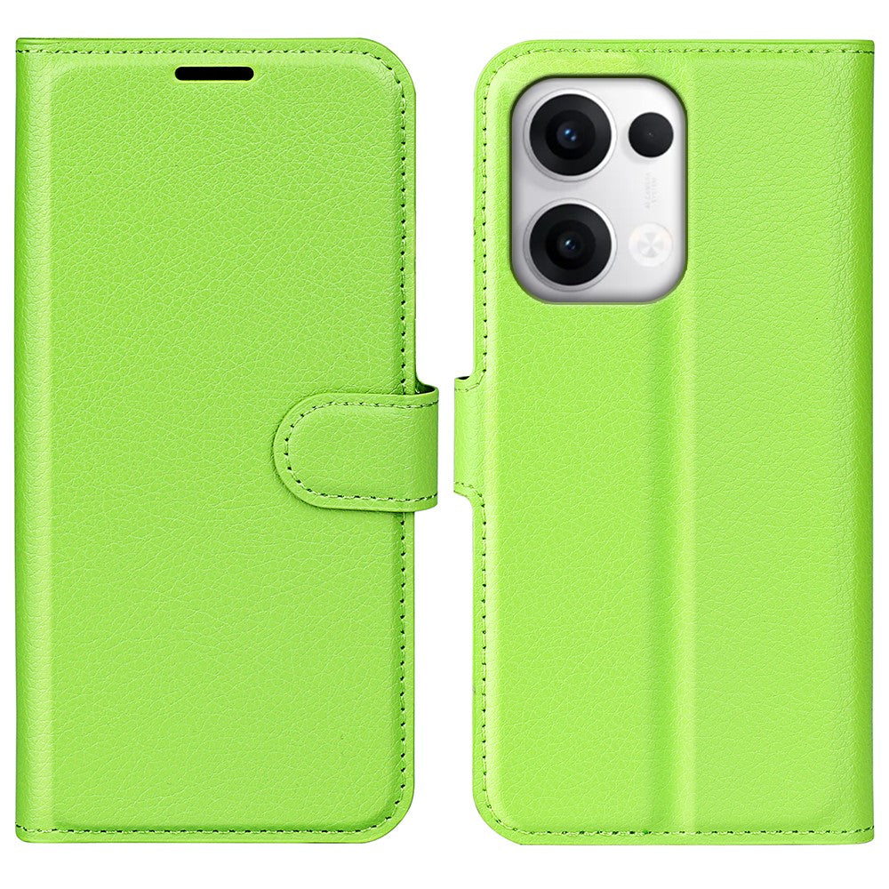 For Oppo Reno13 5G (Global) Case Litchi Texture Shockproof Leather Wallet Phone Cover
