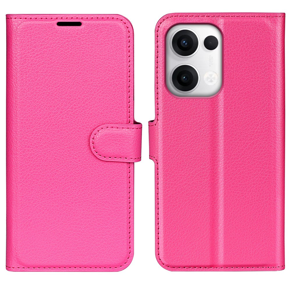 For Oppo Reno13 5G (Global) Case Litchi Texture Shockproof Leather Wallet Phone Cover
