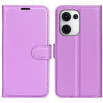 For Oppo Reno13 5G (Global) Case Litchi Texture Shockproof Leather Wallet Phone Cover