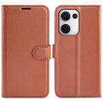 For Oppo Reno13 5G (Global) Case Litchi Texture Shockproof Leather Wallet Phone Cover