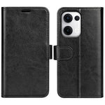 For Oppo Reno13 5G (Global) Wallet Case Crazy Horse Texture Stand Leather Phone Cover