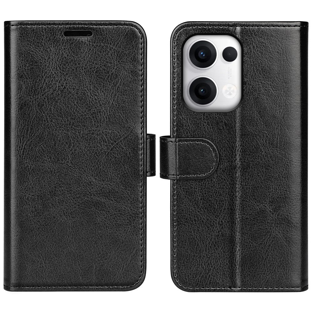 For Oppo Reno13 5G (Global) Wallet Case Crazy Horse Texture Stand Leather Phone Cover