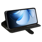 For Oppo Reno13 5G (Global) Wallet Case Crazy Horse Texture Stand Leather Phone Cover