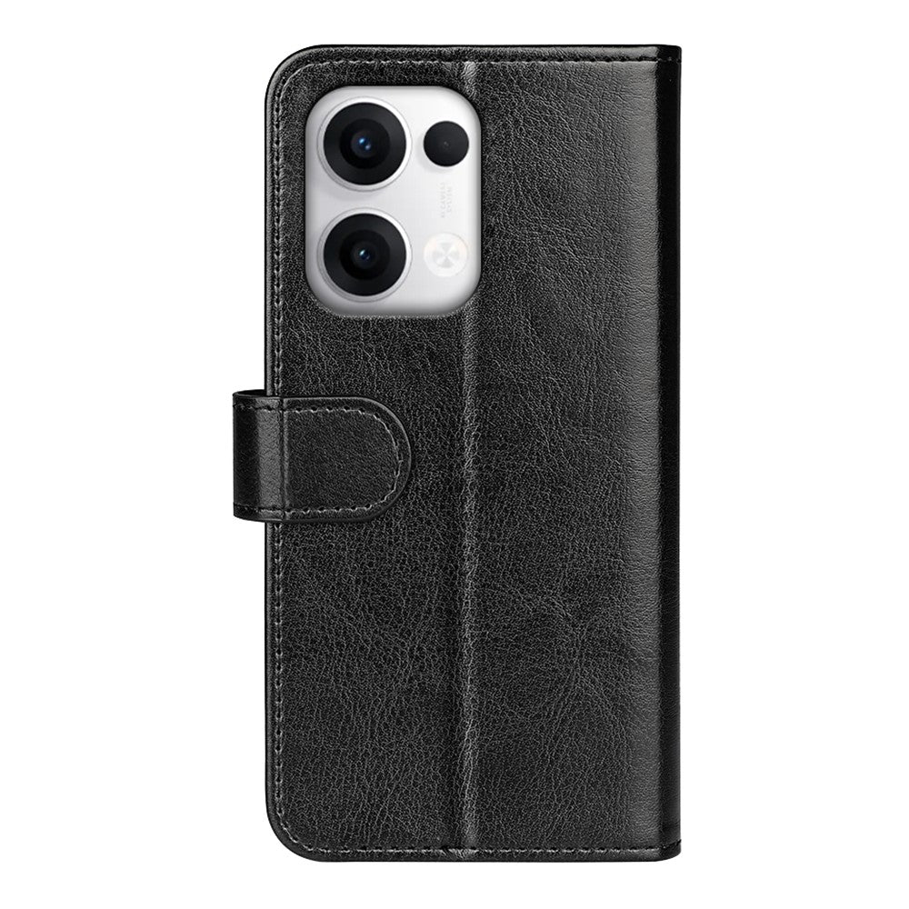 For Oppo Reno13 5G (Global) Wallet Case Crazy Horse Texture Stand Leather Phone Cover