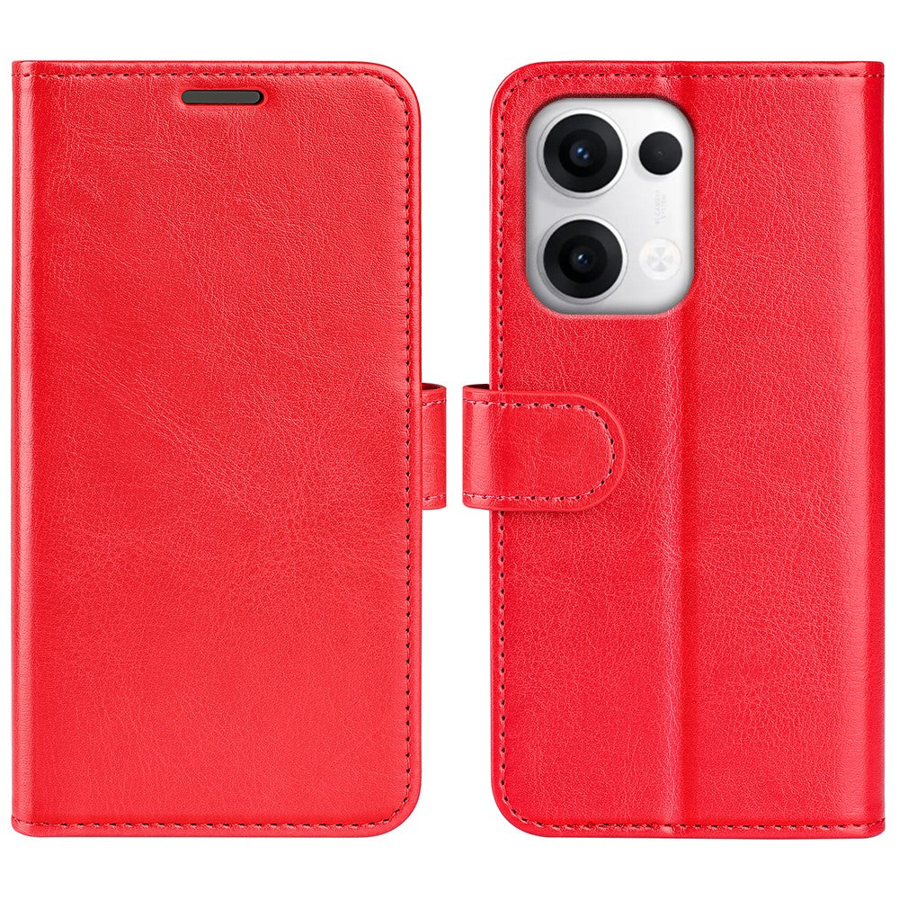 For Oppo Reno13 5G (Global) Wallet Case Crazy Horse Texture Stand Leather Phone Cover