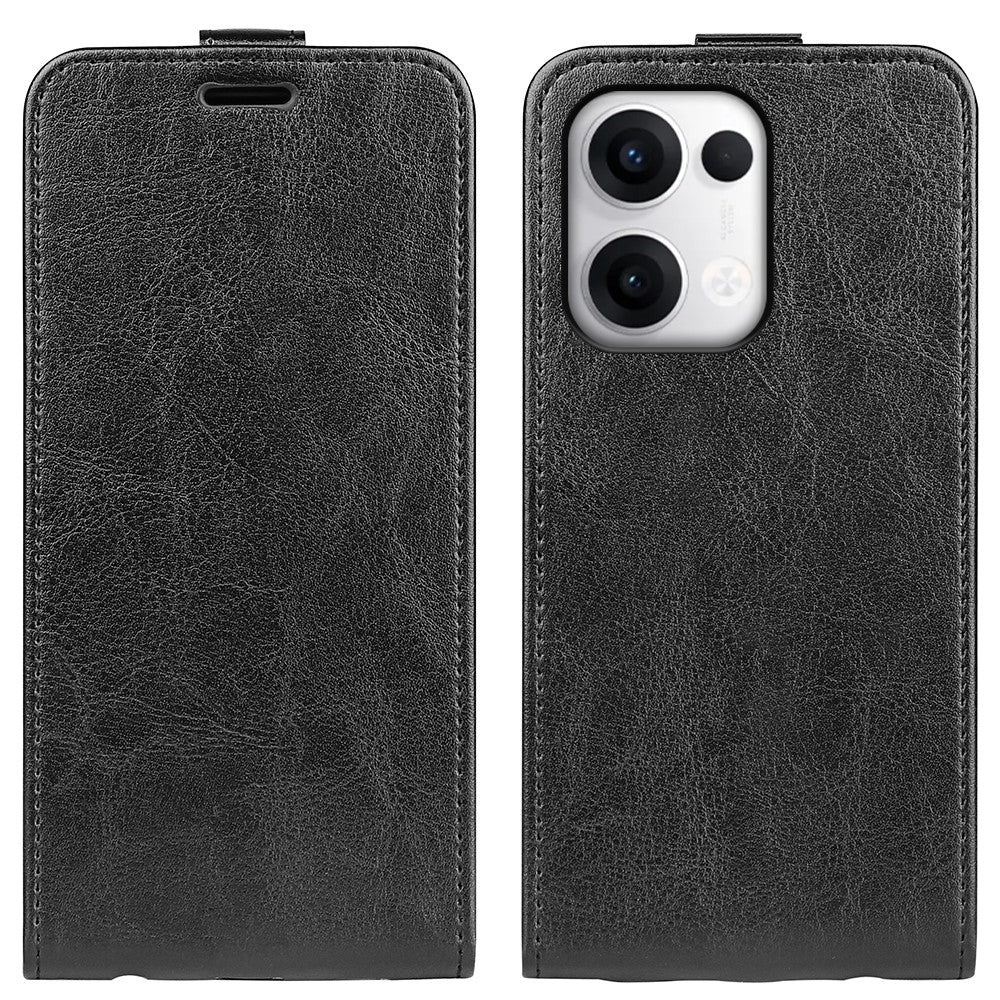 Oppo Reno13 5G (Global) Fodral med Kortplatser Vertikalt Flip Lädermobilskal