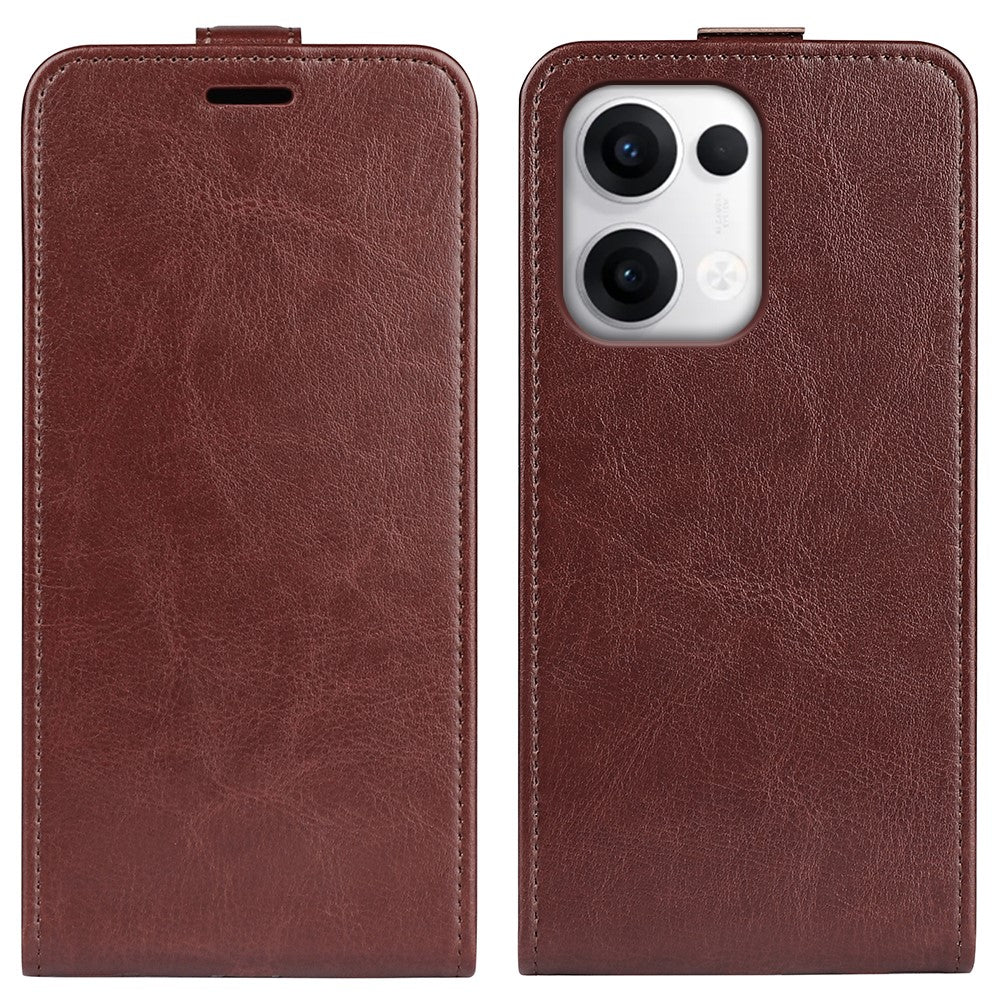 For Oppo Reno13 5G (Global) Case with Card Slots Vertical Flip Leather Phone Cover
