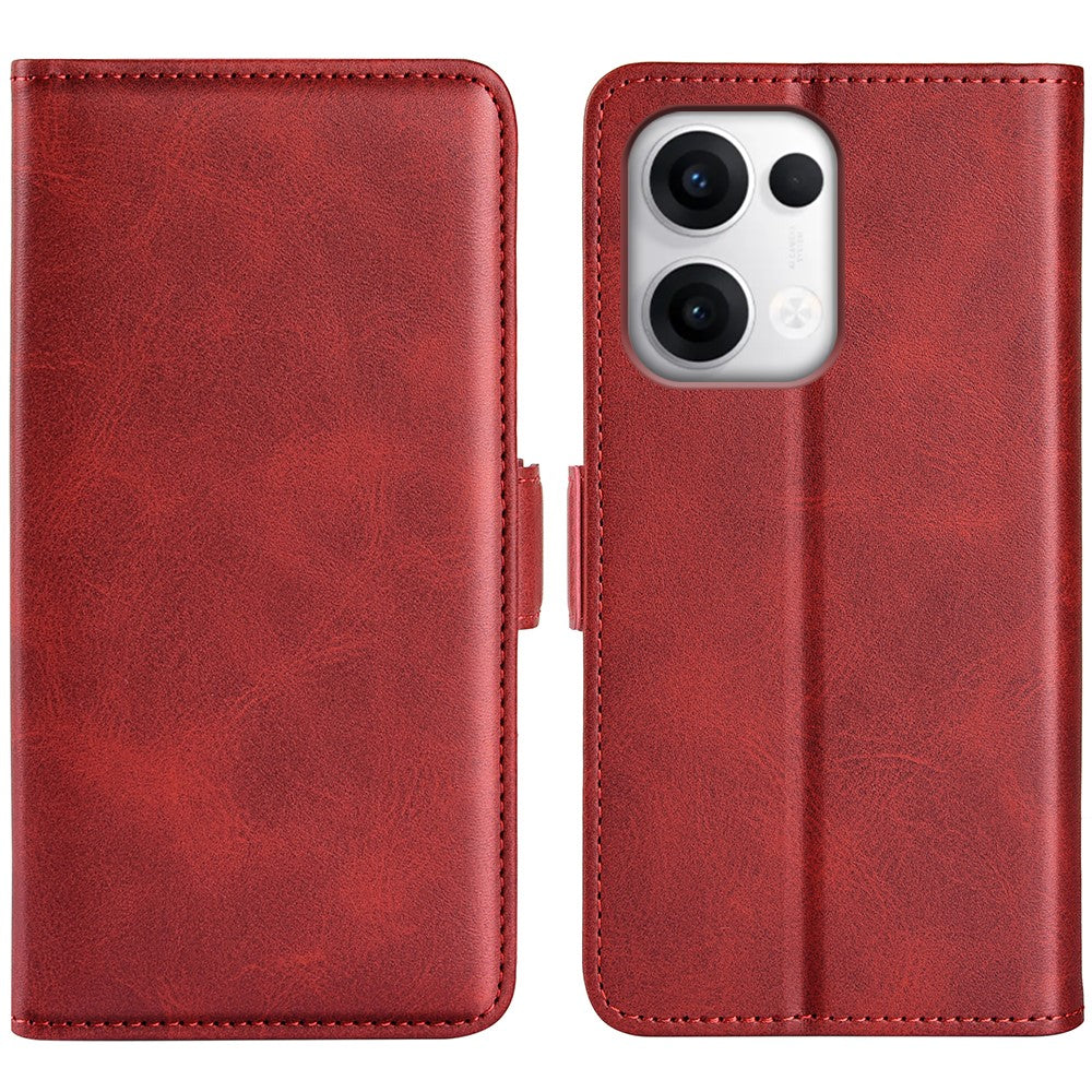 For Oppo Reno13 5G (Global) Stand Case Calf Texture Leather Wallet Phone Cover