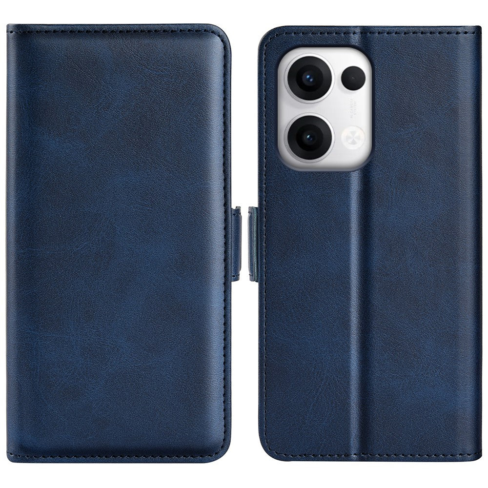 For Oppo Reno13 5G (Global) Stand Case Calf Texture Leather Wallet Phone Cover