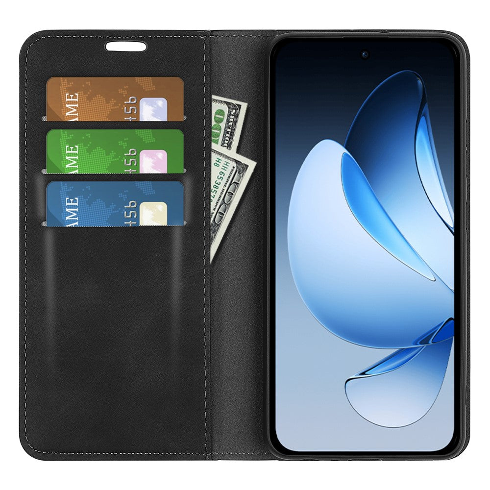 For Oppo Reno13 5G (Global) Case Skin Touch Leather Wallet Phone Cover
