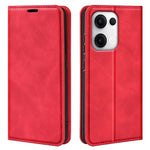 For Oppo Reno13 5G (Global) Case Skin Touch Leather Wallet Phone Cover