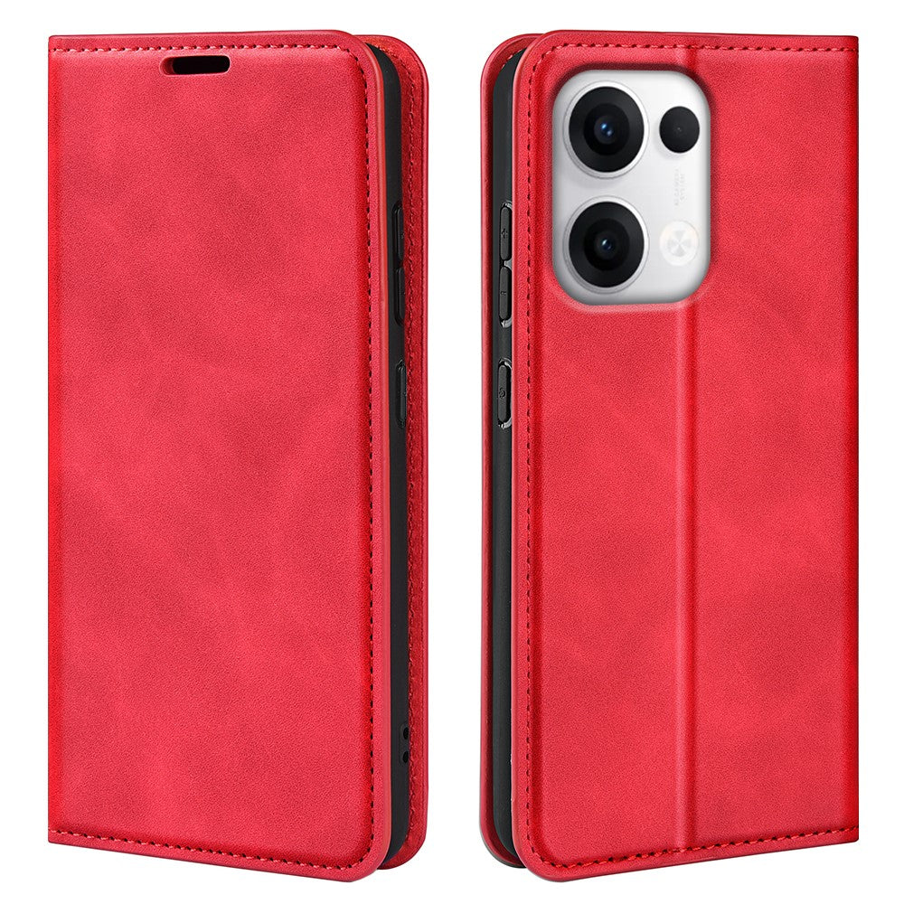 For Oppo Reno13 5G (Global) Case Skin Touch Leather Wallet Phone Cover