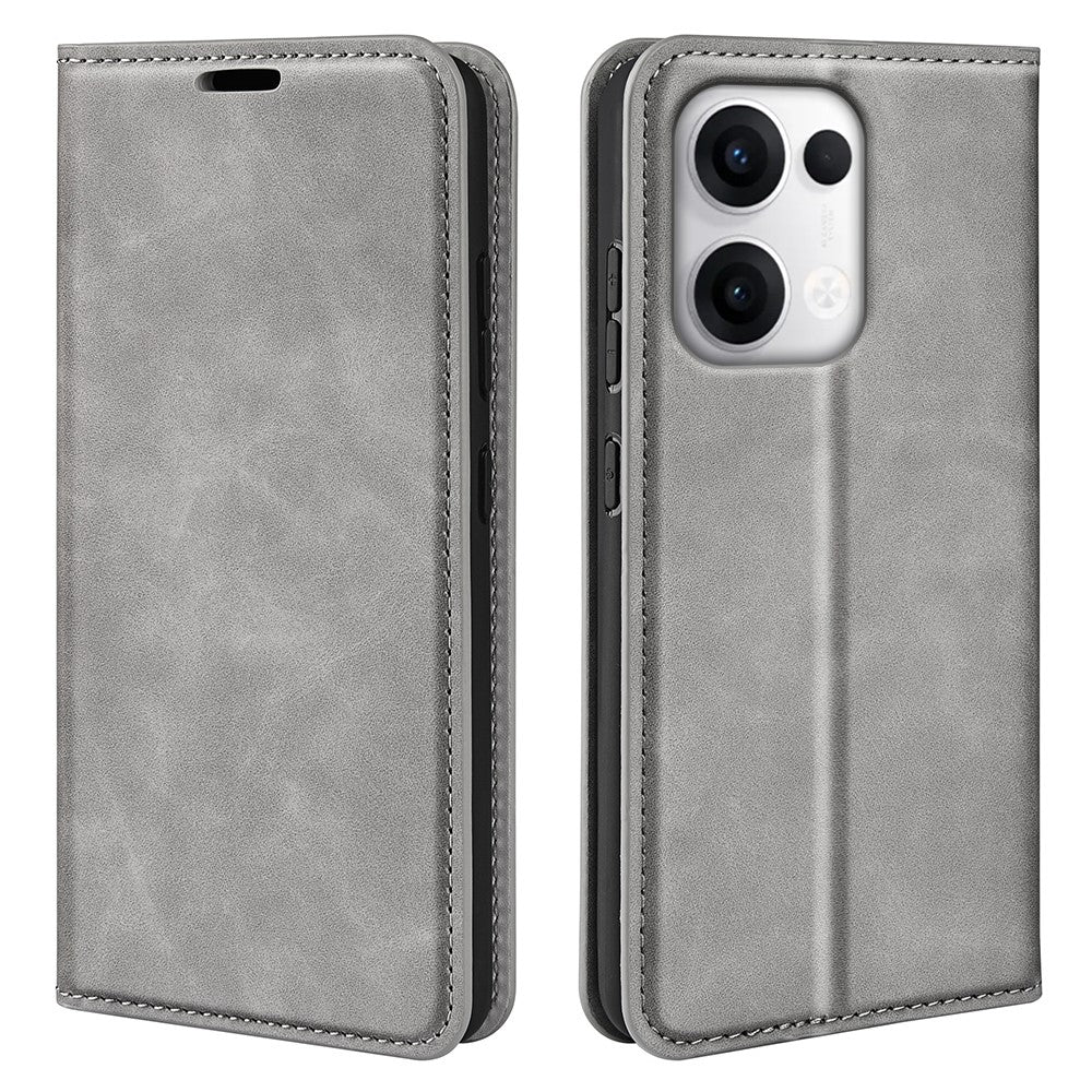 For Oppo Reno13 5G (Global) Case Skin Touch Leather Wallet Phone Cover