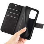 For Oppo Reno13 5G (Global) Stand Case Anti-Scratch Calf Texture Leather Phone Cover