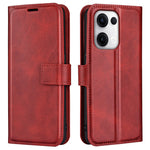 For Oppo Reno13 5G (Global) Stand Case Anti-Scratch Calf Texture Leather Phone Cover