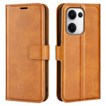 For Oppo Reno13 5G (Global) Stand Case Anti-Scratch Calf Texture Leather Phone Cover