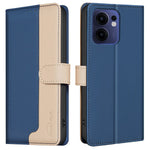 BINFEN COLOR BF33 för Oppo Reno13 F 5G (Reno 13 FS 5G) / 4G Läderfodral Skarvningsfärg RFID-blockering