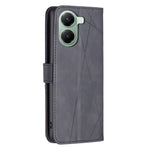 BINFEN COLOR For Xiaomi Poco X7 Pro 5G / Redmi Turbo 4 5G Phone Cases Wallet Stand Geometry Imprint Leather Cover