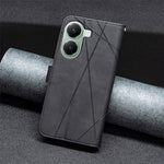 BINFEN COLOR For Xiaomi Poco X7 Pro 5G / Redmi Turbo 4 5G Phone Cases Wallet Stand Geometry Imprint Leather Cover