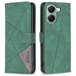 BINFEN COLOR For Xiaomi Poco X7 Pro 5G / Redmi Turbo 4 5G Phone Cases Wallet Stand Geometry Imprint Leather Cover