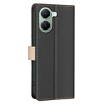 BINFEN COLOR BF33 Phone Case for Xiaomi Poco X7 Pro 5G / Redmi Turbo 4 5G Leather Cover Splicing Color RFID Blocking