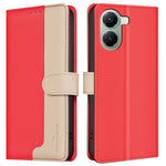BINFEN COLOR BF33 Phone Case for Xiaomi Poco X7 Pro 5G / Redmi Turbo 4 5G Leather Cover Splicing Color RFID Blocking