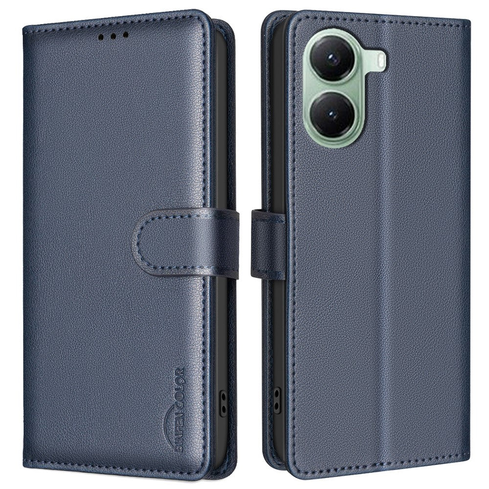 BINFEN COLOR BF32 Phone Cover for Xiaomi Poco X7 Pro 5G / Redmi Turbo 4 5G Leather Case Wallet RFID Blocking