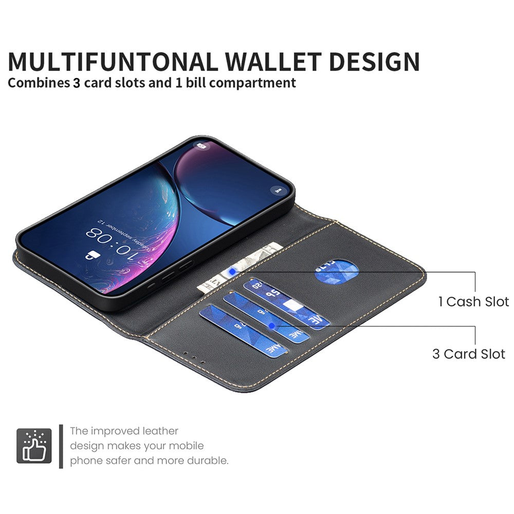 BINFEN COLOR BF17 Wallet Case for Xiaomi Poco X7 Pro 5G / Redmi Turbo 4 5G Folio Flip Leather Cover