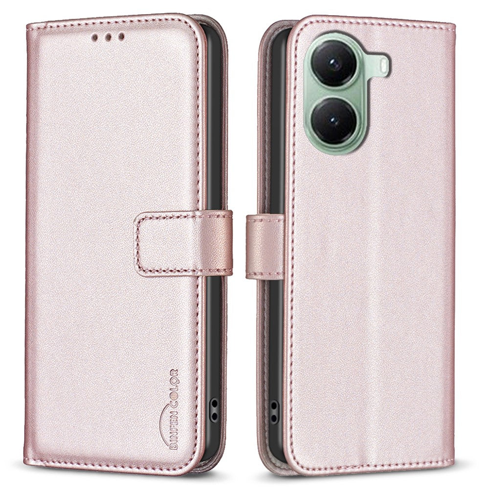 BINFEN COLOR BF17 Wallet Case for Xiaomi Poco X7 Pro 5G / Redmi Turbo 4 5G Folio Flip Leather Cover