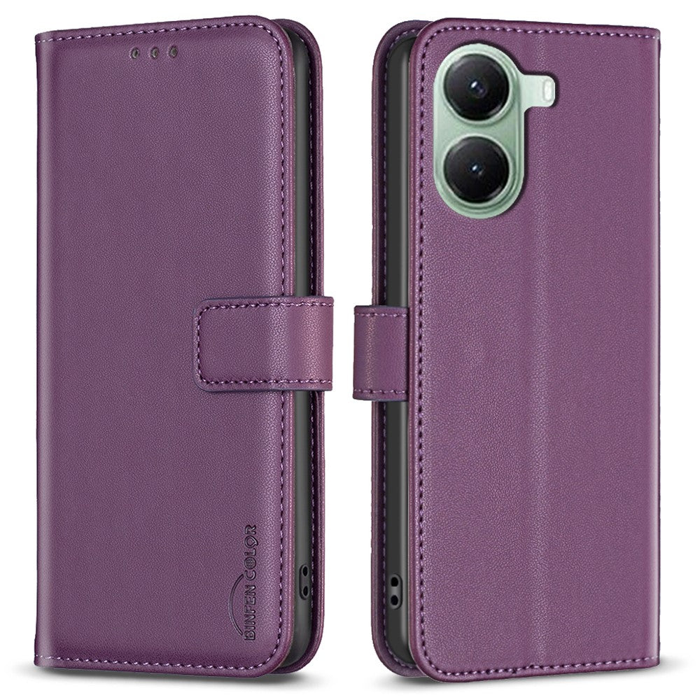 BINFEN COLOR BF17 Wallet Case for Xiaomi Poco X7 Pro 5G / Redmi Turbo 4 5G Folio Flip Leather Cover