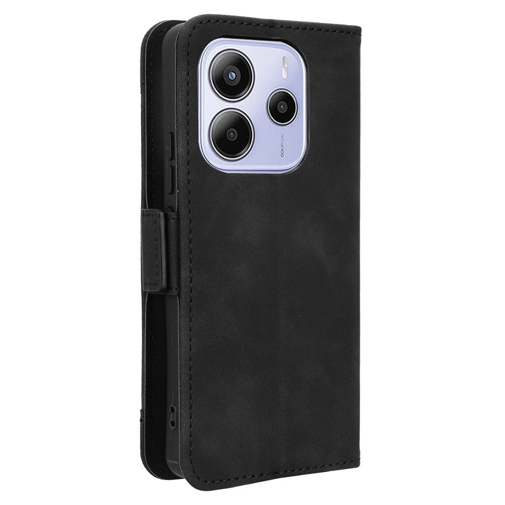 Xiaomi Redmi Note 14 4G (163,25 mm) Läderfodral mobilplånboksfodral med flera kortfack