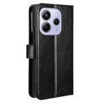 For Xiaomi Redmi Note 14 4G (163.25mm) Case Crazy Horse Texture PU Leather Phone Wallet Cover