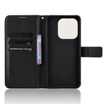 For Xiaomi Redmi Note 14 4G (163.25mm) Case PU Leather Diamond Texture Wallet Phone Cover