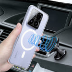 For Xiaomi 15 Clear Case TPU + Acrylic Magnetic Phone Cover