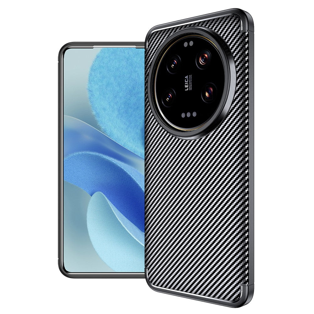 For Xiaomi 15 Ultra Case Carbon Fiber Texture TPU Phone Cover Heat Dissipation