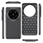 For Xiaomi 15 Ultra Case Carbon Fiber Texture TPU Phone Cover Heat Dissipation