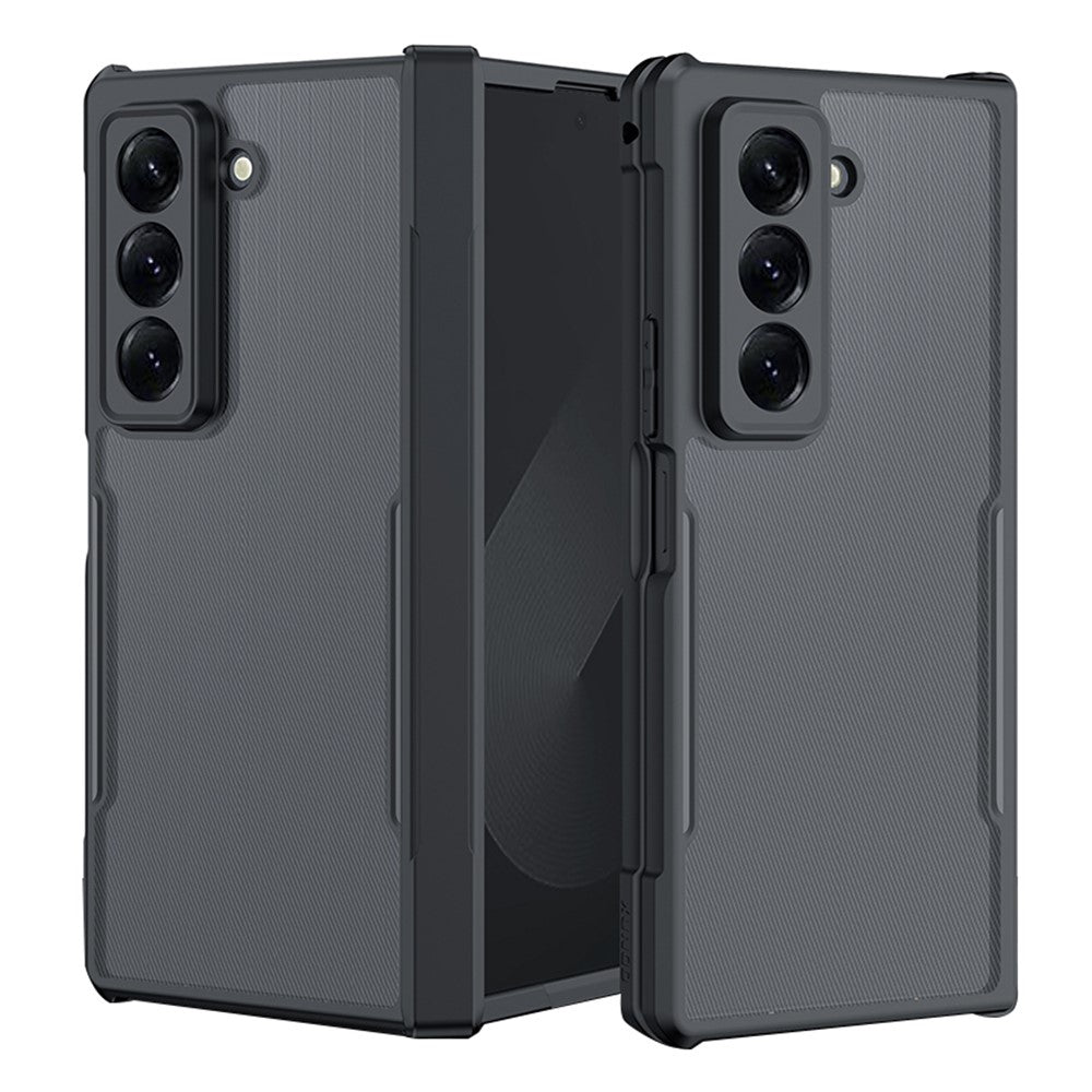 XUNDD För Samsung Galaxy Z Fold Specialskal Stoppsäkert TPU + Akryl Genomskinligt Baksida mobilskal