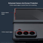 XUNDD För Samsung Galaxy Z Fold Specialskal Stoppsäkert TPU + Akryl Genomskinligt Baksida mobilskal