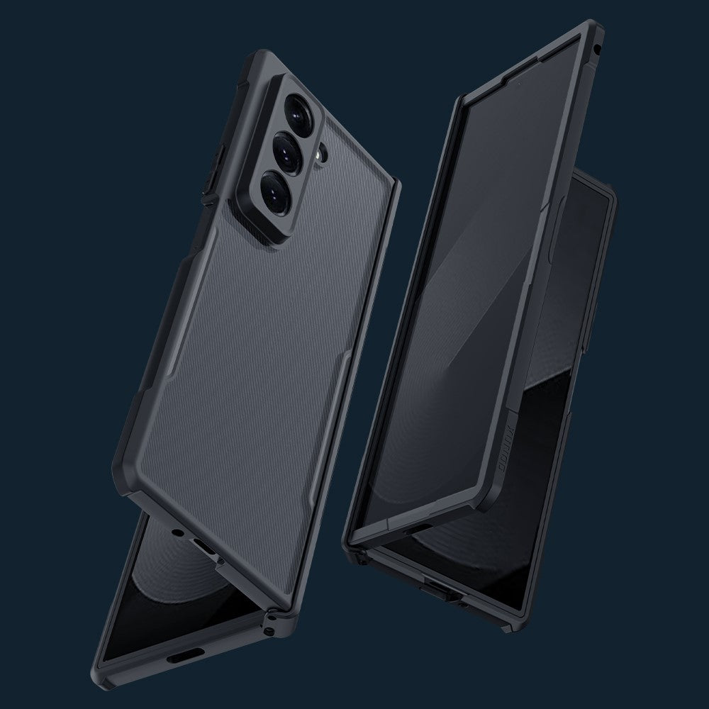 XUNDD För Samsung Galaxy Z Fold Specialskal Stoppsäkert TPU + Akryl Genomskinligt Baksida mobilskal