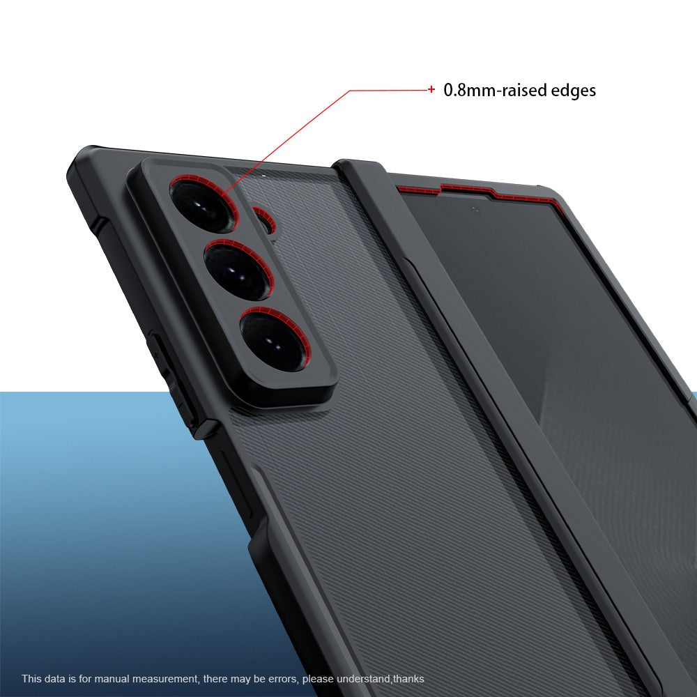 XUNDD För Samsung Galaxy Z Fold Specialskal Stoppsäkert TPU + Akryl Genomskinligt Baksida mobilskal