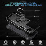 Xiaomi 15 Pro-skal PC + TPU-mobilskal med roterande ringstativ