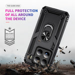 Xiaomi 15 Pro-skal PC + TPU-mobilskal med roterande ringstativ