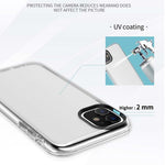 Til iPhone 11 cover PC + TPU Stødabsorberende Gennemsigtigt Telefoncover