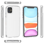 Til iPhone 11 cover PC + TPU Stødabsorberende Gennemsigtigt Telefoncover