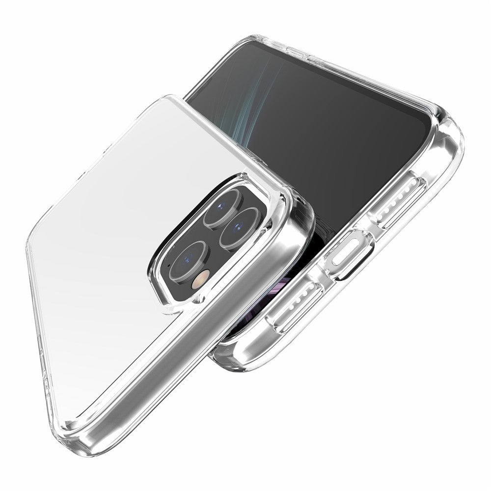 For iPhone 11 Pro Max Case PC + TPU Shockproof Clear Phone Cover
