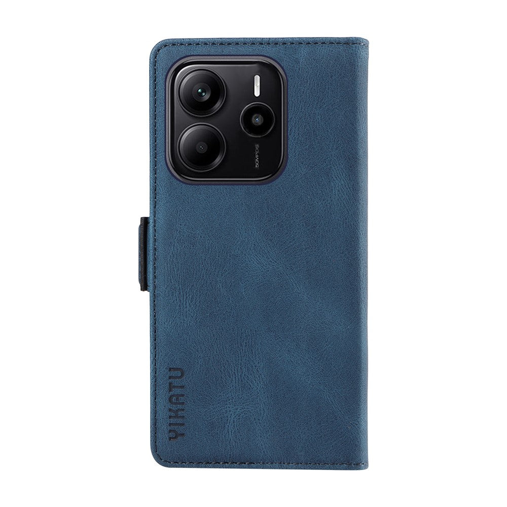YIKATU For Xiaomi Redmi Note 14 4G (163.25mm) Leather Case  YK-005 Skin-Touch Feeling Wallet Phone Cover