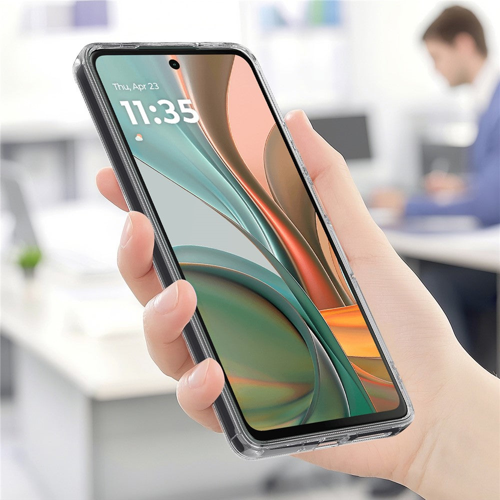 For Motorola Moto G75 5G Clear Phone Magnetic Case TPU+Acrylic Back Cover