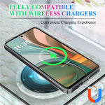 For Motorola Moto G75 5G Clear Phone Magnetic Case TPU+Acrylic Back Cover